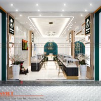 Phong cách Luxury sang trọng trong mẫu thiết kế tiệm vàng Shinee 2 - Hải Dương